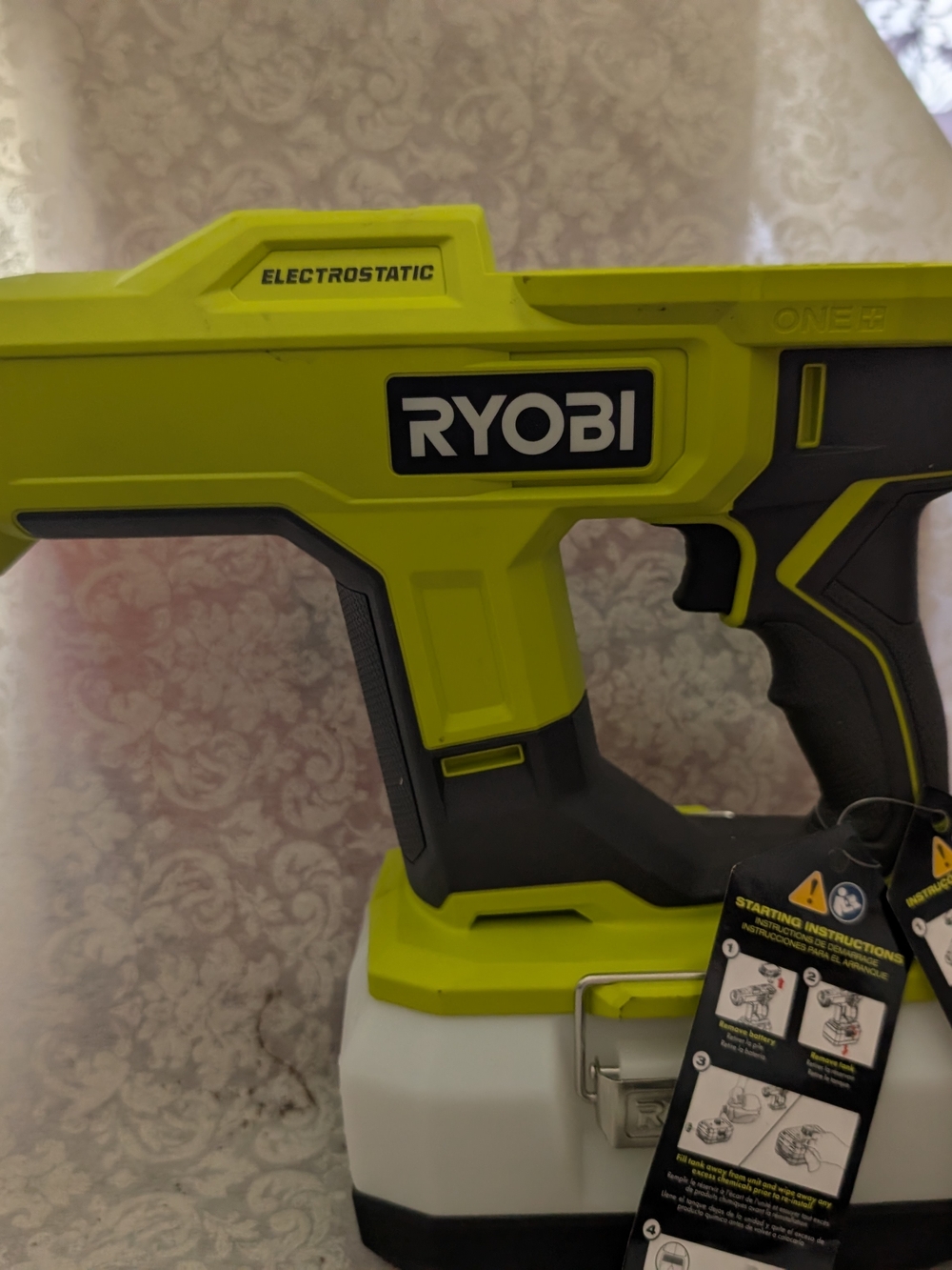 RYOBI Electrostatic Sprayer - Neon Green and Black